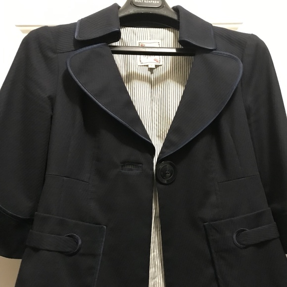 Nanette Lepore Navy Jacket - Picture 5 of 16